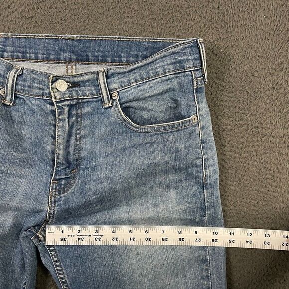 Levis Jeans Mens 32x34 (Fits 31x32) Blue 511 Slim Fit Light Wash Denim Stretch - Picture 13 of 16